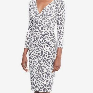 Ralph Lauren Grey and White Floral Dress